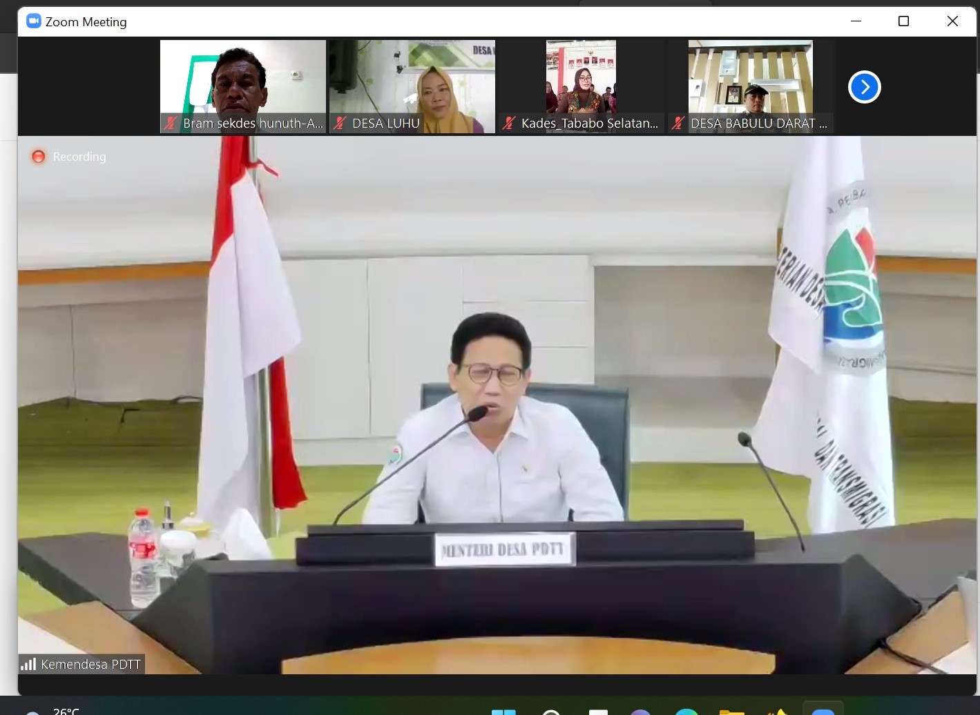 MENDES PDTT DORONG DESA BERLOMBA CAPAI STATUS DESA MANDIRI